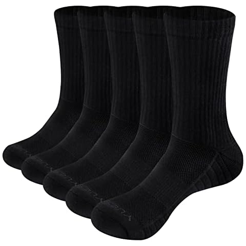 YUEDGE 5 Paar Sportsocken für Damen Atmungsaktiv Sport Crew Socken Hochleistung 35-40 Cover