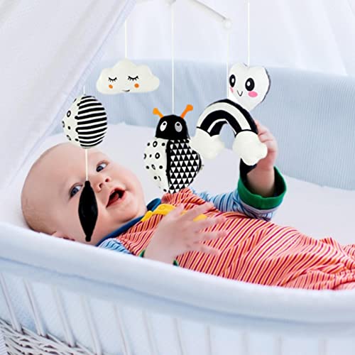 Berço Brinquedos | Móbile Pendurado para Berço | Móbile de berço com música Brinquedo chocalho de si