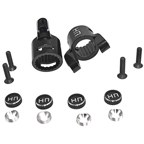 Hot Racing AXR1901 Black Aluminum C-Hubs: Axial XR10, Wraith & Ridgecrest
