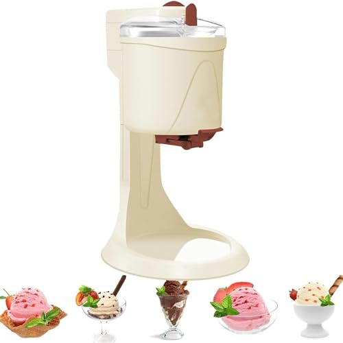 ZXINXIN Máquina para Hacer Helados Suaves de 1000ml, máquina para Hacer Helados en casa, máquina para Hacer Helados de Yogur, máquina para Hacer Helados en Cono, para Cocina casera DIY