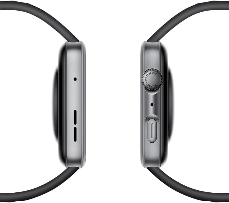 HUAWEI WATCH FIT 4 Smart Watch, side profile with rotating crown and function button.