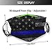 SIONOLY Blue Line USA Flag Dust Washable Reusable Filter and Reusable Mouth Warm Windproof Cotton Face