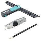 wolfcraft Vinylboden-Verlege-Set, 3-tlg., 6978000, Für das passgenaue Verlegen von Vinylböden bis 6 mm Stärke
