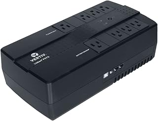 Vertiv Liebert PST5 UPS - 500VA/300W 120V Standby Power, 8 Outlets, Battery Backup with Surge Protection, Energy Star Certified, 3 Year Warranty, Free Software for Controlled Shutdown (PST5-500MT120)