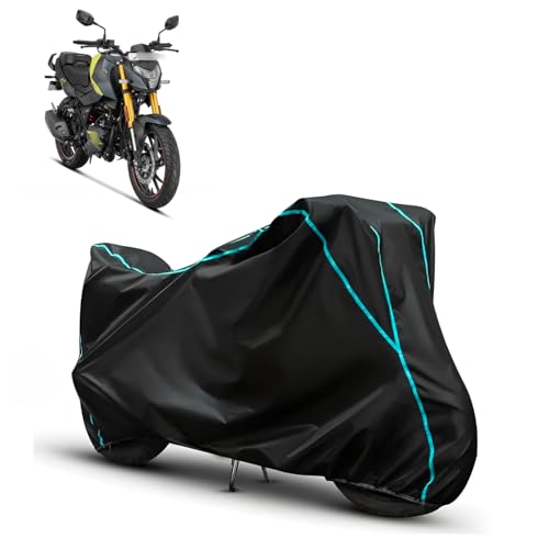 Image of Water Resistant Bike Cover for Hero Xtreme 160R 4V All Weather, UV Heat Resistant, Dustproof, Triple Stitched, Windproof Elastic Bottom