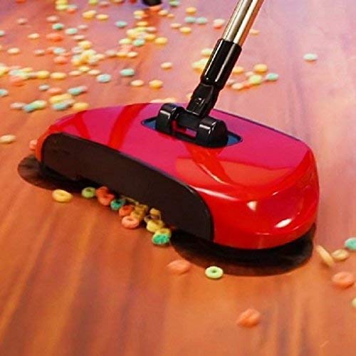 iDigi Multipurpose 360< Degree Rotating Brush Spin Hand Push Broom Sweeper Dust Collector Floor Surface Cleaning Mop
