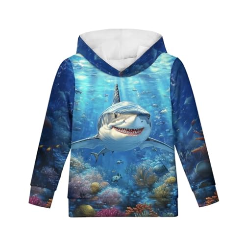 WELLFLYHOM Youth Kids Hoodies for Teens Girls with Pockets Boys Pullover Hooed Sweatshirt Long Sleeve Tops Age 6-16 Years Old3