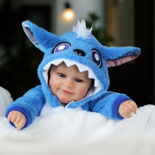 Muñeca Reborn Baby Doll de 18 Pulgadas, Vinilo Realista miniatura 5