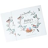 Biniveil Libro de recuerdos para bebé, álbum de recortes de género neutro para bebé, graba cada evento, álbum de fotos para cumpleaños, suministros estéticos para niño o niña
