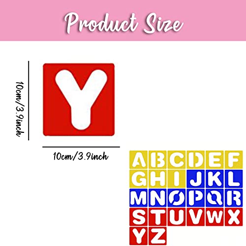 Zueyen 26 Pezzi Lettera Lettering Stencil in