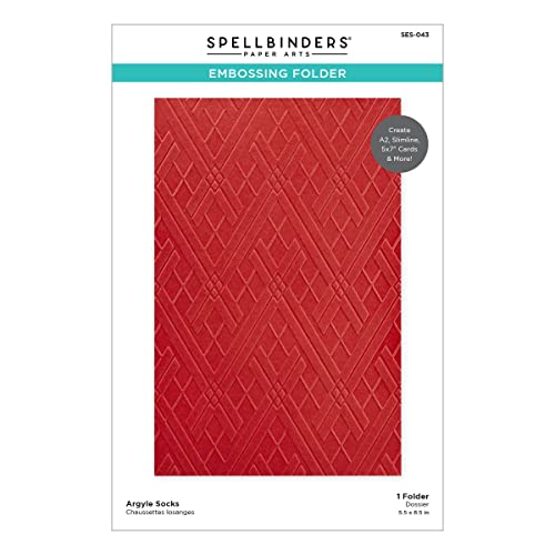 Spellbinders - Calcetines Argyle - gnomo para Navidad Cover