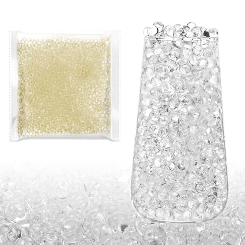 APXEL Perles de Gel Transparente, 10 000 Pièces Perles D'eau, Boules de Gel, Non Toxiques pour Remplissage de Vase et Décoration et Plantes