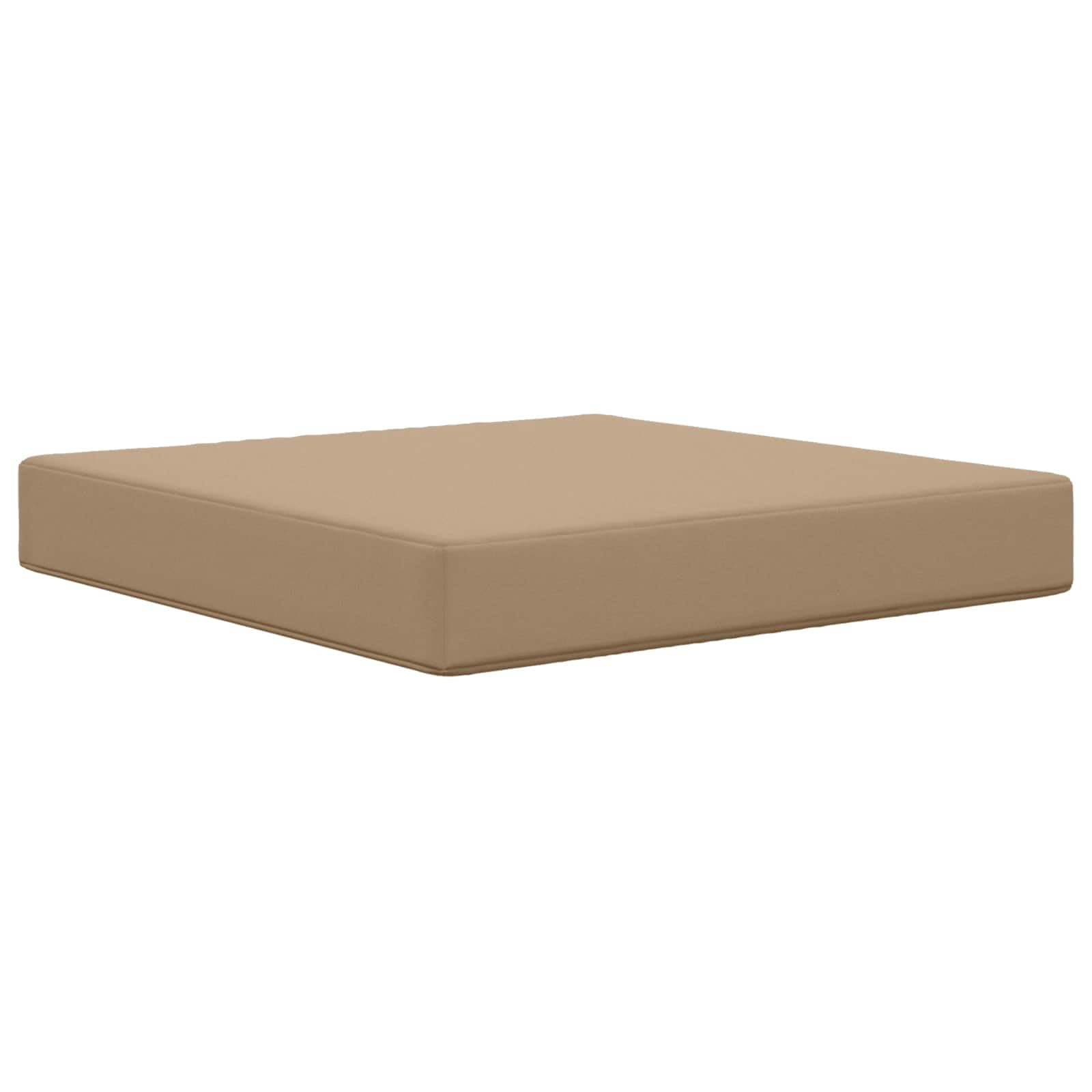 vidaXL Cojín para sofá de Exterior 2 pcs Taupé Poliéster, Cojín Sofá Moderno Exterior, Espuma Resistente, Poliéster Que No Se Desvanece, Asiento Decorativo para el Hogar