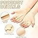 Yearntown 3 Pairs Elderly Skin Thin Protector Gloves Tone Fingerless Gloves Bruise Abrasion Protective to Cover Bruising(M,Skin Tone)