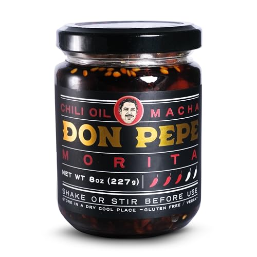 DON PEPE - Salsa Macha with MORITA dried Chiles, Gourmet Condiment with Authentic Mexican Flavors,...