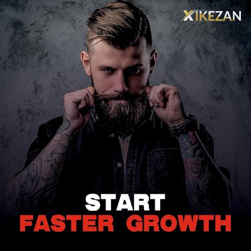 Image of XIKEZAN Men's Beard oil for men & Hair Growth Oil -30ml | All Natural Formula for a Fuller | Healthier Beard and Hair - Softens, Strengthens | Promotes Growth