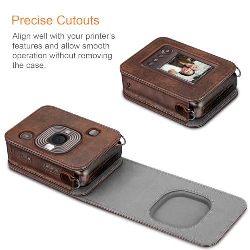 Funda para cámara Fujifilm Instax Mini LiPlay de piel sintética miniatura 3