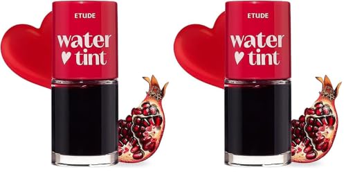 Image of ETUDE Dear Darling Water Gel Luminous Lip & Cheek Tint| Long Lasting, Waterproof, Smudgeproof |Korean Makeup|Shade-06- Pomegranate Ade, 9ml (Pack of 2)