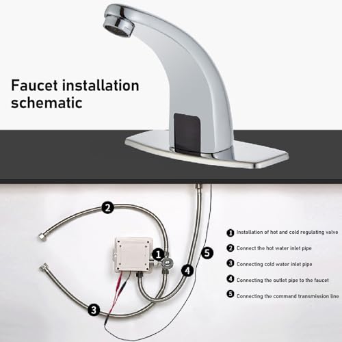 Touchless Bathroom Faucet, Sensor Faucet - Image 3
