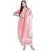 Vbuyz Women's Floral Print Straight Cotton Light Pink Kurta