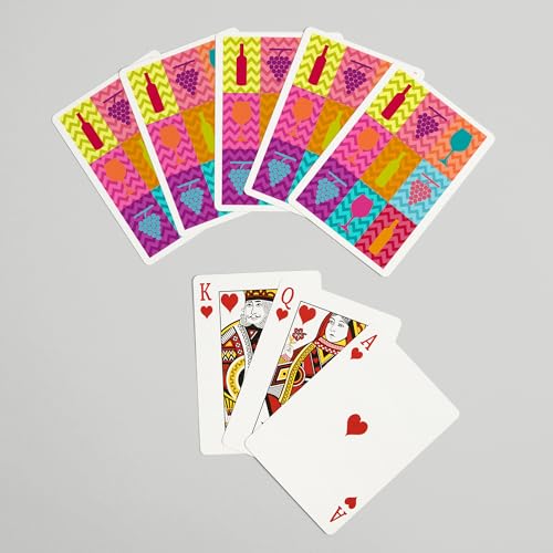 Lantern Press Wine Icons Pop Art 52 Cartas Poker miniatura 7