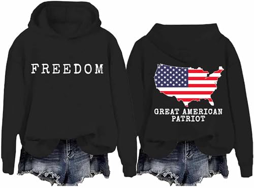 Freedom Sweatshirt Hoodies, Freedom Liberty Theme Crewneck Long Sleeve Shirts For Men Women