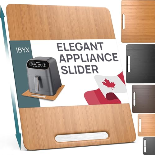 Ibyx Appliance Slider, Sliding Tray for Coffee Maker, 12 x 16 in, Natural