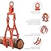 4 Claw Log Tongs, Heavy Duty Solid Steel Log Grabber, 28 inch Grapple Hook Tongs, Swivel Dragging Log Grapple for Tractors Timberjacks Trucks Skidder Forklifts