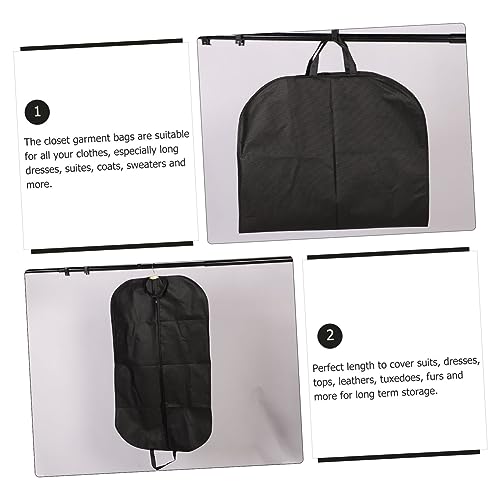 2pcs Hanging Garment Bag for Suit Cover Portable Closet for Storage Bedroom Organization3