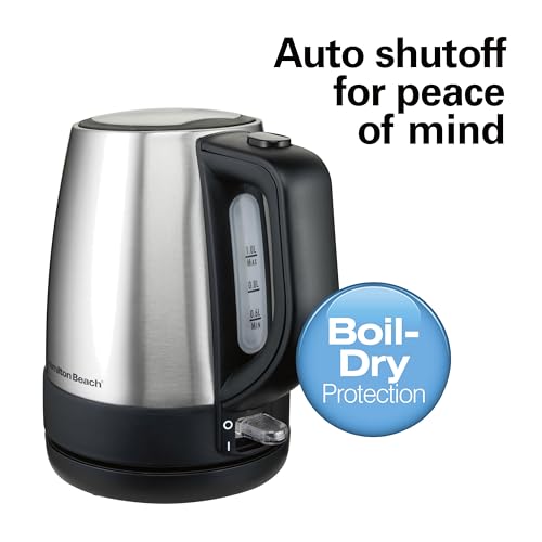 Hamilton Beach 1 Liter Electric Tea Kettle, Water Boiler & Heater - Image 3