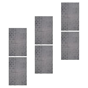 BESPORTBLE Plastic Mesh Canvas Zwart 6 Stuks Rechthoekige Weven Lakens Voor Borduren Acryl Crafting Brei Haak Projecten…