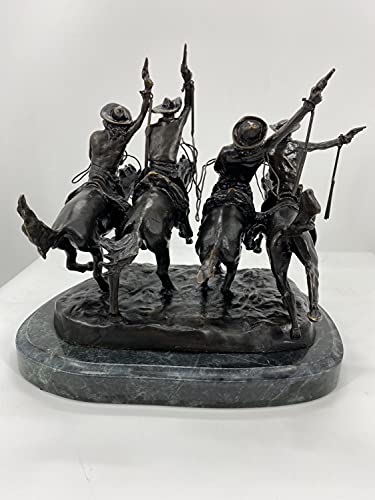 Estatua de bronce macizo Coming Through The Rye mini miniatura 3