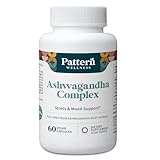 Pattern Wellness Ashwagandha Complex for Men & Women – Organic KSM-66® & Black Pepper Extract – Supports Stress Response & Energy Balance – Non-GMO – 60 Vegan Capsules