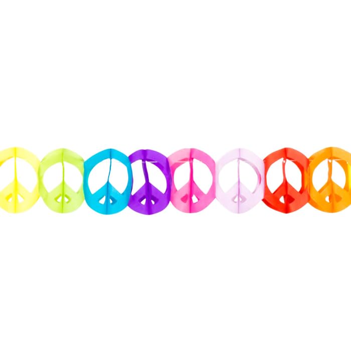 BOLAND BV Guirlande Multicolore Papier Hippie 4 mètres - Coloré - Taille Unique
