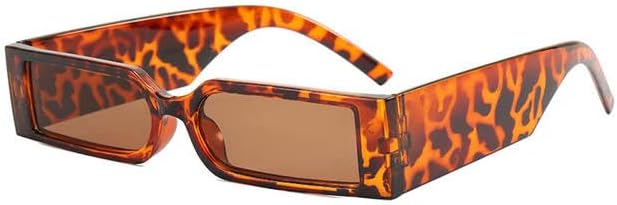 KOSTENSwimming Costume Women Mann Hip Hop Shades Sonnenbrille Rechteck Kleiner Rahmen Uv400