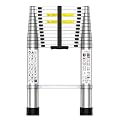 Telescoping Ladder,12.5 FT Extension Ladder, Heavy Duty 330lbs Max Capacity, Multi-Purpose Collapsible Ladder for RV or Outdoor Work