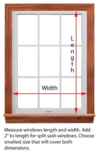 Blackout Ez - Total Sunlight Blocking Window Cover - Complete Light Block For: Living And Tv Room, Nursery, Home Theatre, Small - Customizable To (36" X 48") White In/White Out - Made In Usa #TOP3