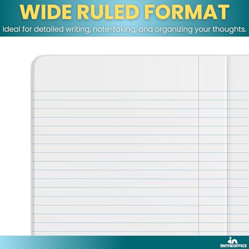 Carnet de composition ligné large pour organiser vos notes de bureau et de cours - 4