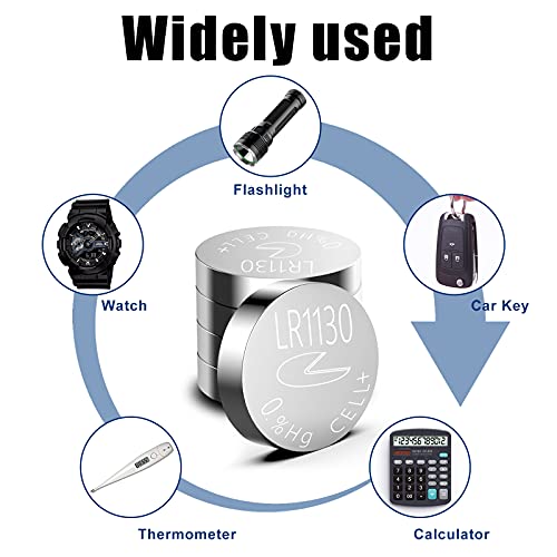 389 390 189 L1131 Lr1130 Lr54 Alkaline Button Cell Battery For Thermometer, 5Pcs/Card,Total 15Pc #TOP5