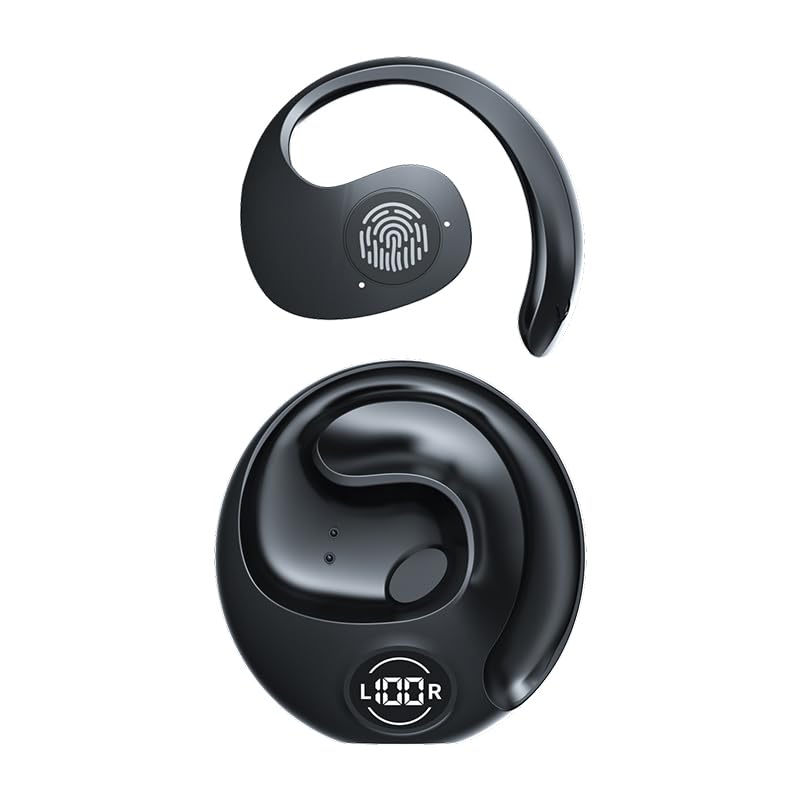 Bluetooth Cuffie Senza Fili Auricolari in Modalità Wireless in Orecchio con LED e Minuscole