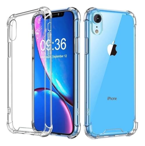 Capa Capinha Transparente Anti Impacto Para iPhone XR | Bordas Reforçadas Fechada Na Câmera Proteção Completa Contra Quedas E Riscos | Case Flexível Cristal Clear