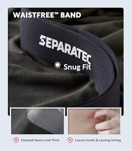 Separatec Men's Briefs Rayon Made from Bamboo Breathable Seamless Underwear Dual Pouch Comfort Underwear for Men 4 Pack3