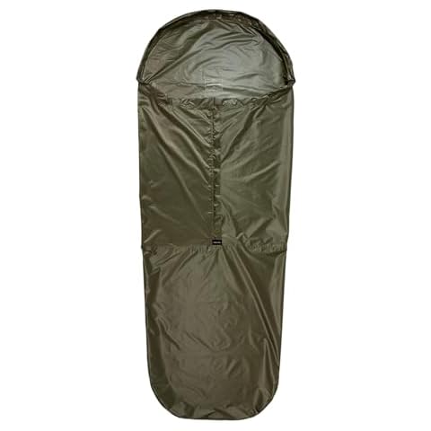 Sanmum Ultralightweight Bivy Sack, Ventilate Sleeping Bags - Compact, Lightweight, Waterproof, Reusable, for Adventure, Camping & Emergency (Green) Cover