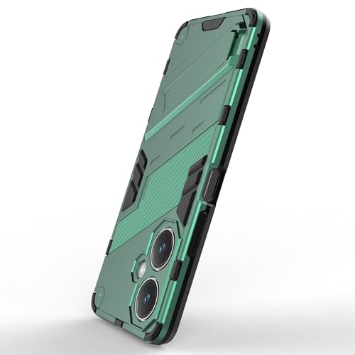 Coque OnePlus Ace 2 Pro protection robuste PC TPU antichoc béquille support arrière vert - 5