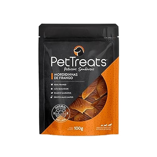 PET TREATS - 1 Petisco Natural Mordidinhas de Frango - 100g