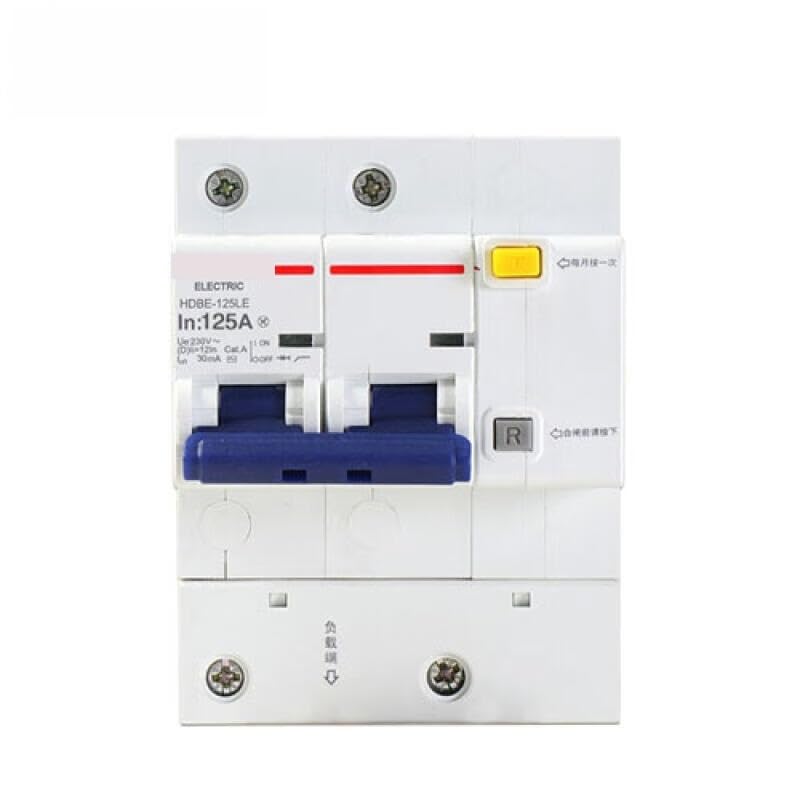 Disjoncteur HDBE-125LE 2P résout les déclenchements intempestifs liés au courant de fuite élevé