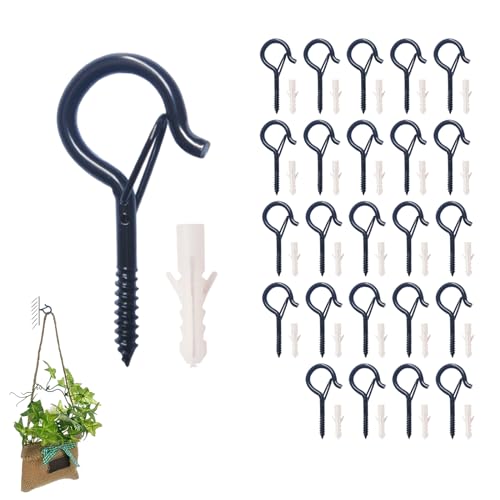 25 Pcs Metal Multipurpose Ceiling Hooks Set, 2.2 Inch Strong and Heavy Screw in Hooks