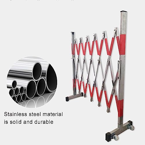 Barrière de circulation rétractable 4m portable à roulettes