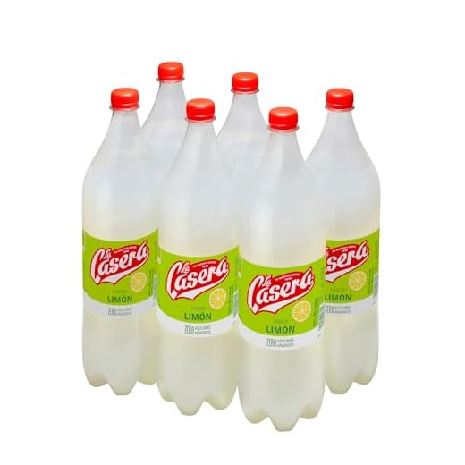 La Casera® Limón, Refresco con gas de Limón con Cero Azúcares añadidos - Botella, Pack 6 x 1,5 L