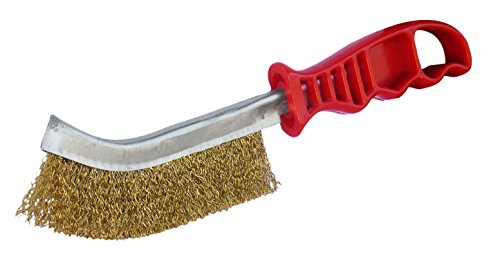 Outifrance Brosse Métallique Convexe Acier Laitonné Ondulé 1 Pièce